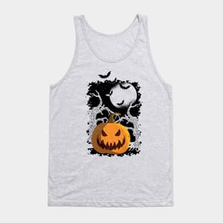 Pumpkin King Jack O Lantern – Scary Halloween Carving Tank Top